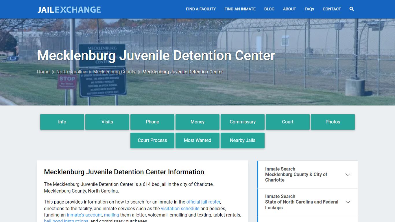 Remote Inmate Video Visitation in Mecklenburg County Jail - North ...